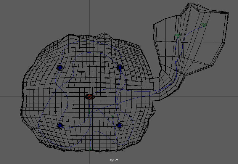 Wireframe from above