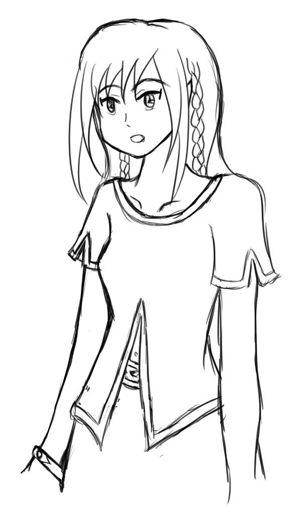 Meri sketch surprised